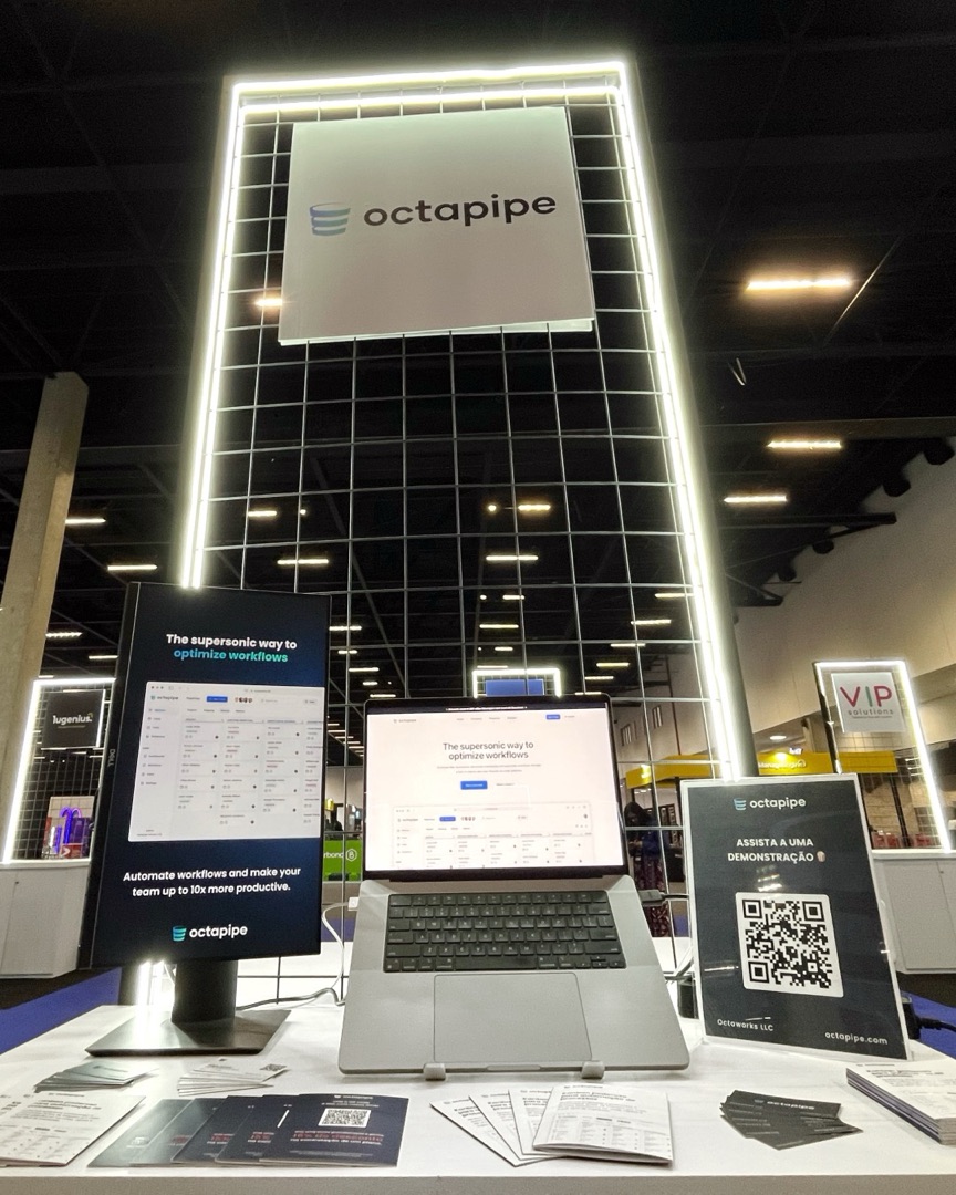 Octapipe-Stand mit einer Produktdemo